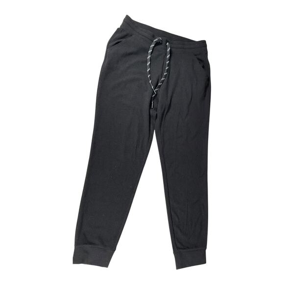 Marc New York Andrew Mark Size Large Ribbed Jogger W/Pockets Sweat Pants Black - Picture 2 of 5